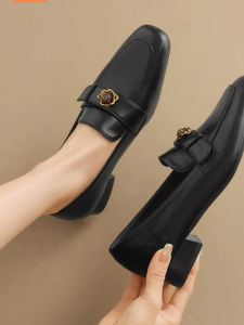 Giày Lười Da Mềm Đế Thấp Đế Dày Cổ Điển Cho Nữ Mùa Xuân Hè Mới Về Phong Cách Mary Janes Chống Trượt