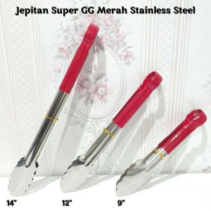 jepitan dau merah/ jepitan makanan/ penjepit makanan /Capitan /Capitan makanan Capitan gorengan /japitan stainless/Capitan stainless