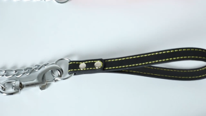 Silver Chrome Plated Steel Dog Leash Anti Chew Metal Basic Leads Dog Safety Buckle Collar Handle Heavy Duty Animal Chain