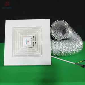 【Kho SG】(Tặng 1m ống hút)Quạt thông gió âm trần 8/10/12 inch Quạt hút âm trần 220v Quạt thông gió Bảo hành 1 năm