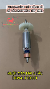 Rotor (Ruột) Máy Mài Dewalt DWE8100T / DW 8100T (THÂN 29 - DÀI 170)