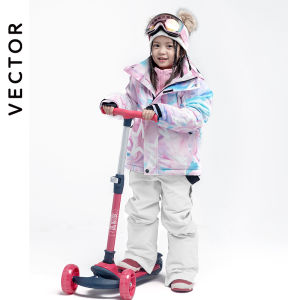 VECTOR | Warm Kids Skiing Suit For Girls