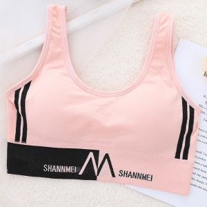 เสื้อกั๊กโยคะแบบสวมหัวลาย M ขนาดใหญ่ ยืดหยุ่นสูง ไร้โครง เสื้อชั้นในผู้หญิง เสื้อชั้นในแบบสวมหัวอเนกประสงค์