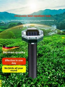 MONLEYTA | Automatic Ultrasonic Solar Powered Bird Repellent For Orchards Outdoor Greenhouse Garden Bird Deterrent Efficient German Technology
