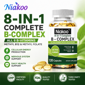 [Hot] 8-in-1 Vitamin B Complex for Men and Women Super Complex Vitamin B Promote human metabolism