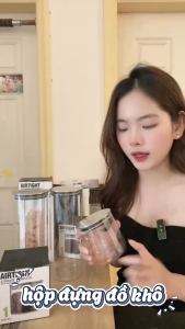 Lọ thủy tinh nắp inox 304 DandiHome đựng thực phẩm đồ khô
