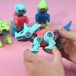 Mainan DIY dinosaurus bongkar pasang obeng/Diy dinosaurus bongkar pasang puzzle/ mainan dinosaurus/  mainan edukasi B277