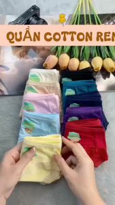 Combo 3-5 quần lót nữ cotton kết hợp ren ngọt ngào vải mịn màng thoáng mát êm ái trên da - Fullwomwen | MS 810