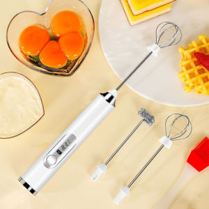 Máy đánh trứng que tạo bọt cà phê cầm tay chạy điện sạc USB 3 tốc độ siêu tiện lợi bảo hành 3 tháng Nhà Xanh Shop