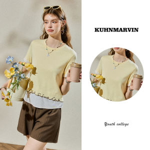KUHNMARVIN | Áo Thun Giả Hai Mảnh Có Dải Sọc