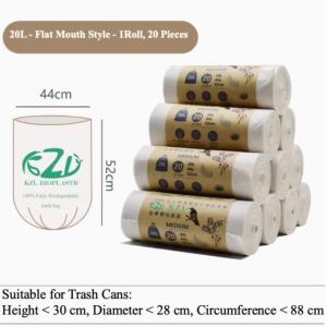 [Ready Stock]  KZL 100% Biodegradable Trash Bag Rubbish Bag Plastic Bag Garbage Bag Corn Starch made