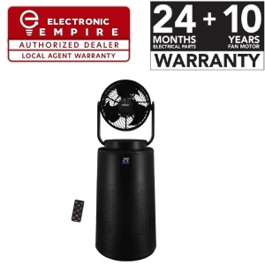NNIO TWOPRO 2 in 1 BLDC Purifying Air Circulator Fan with Remote 9 Inch