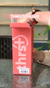THRST Tumbler Water Bottle (14oz/18oz/22oz/32oz/40oz/64oz) Tumblers Hot and Cold 24 Hours Stainless Steel Water Bottles Silicone Coaster Thermos Sport Vacuum