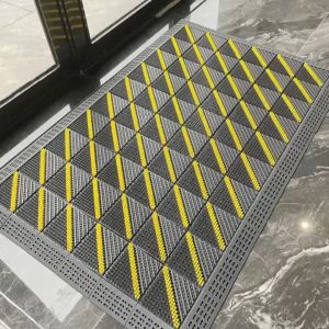 Thick rubber mat grid tiles matting for garage heavy duty floor matting for gym carwash flooring non slip floor mat for bathroom mat water absorbent plastic matting for dog cage stitching mat puzzle mat floor matting door mat entrance outdoor spliced mat