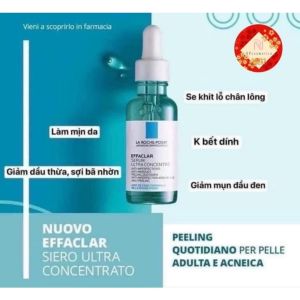 Tinh chất Salicylic Acid LA ROCHE-POSAY giảm mụn làm sạch sâu cho da mặt 30ml-Serum Giảm Mụn Thu Nhỏ Lỗ Chân Lông La Roche-Posay 30Ml-