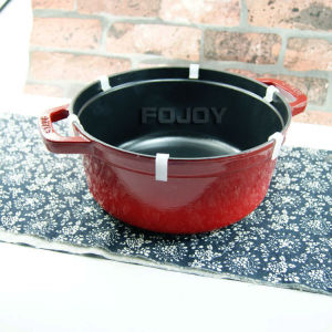 Enameled Cast Iron Pot Lid Holder Transparent Pot Edge Clip Kitchen Storage Rack Special Purpose Accessories for Utensils