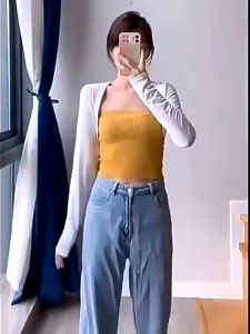 💥[A211] Áo khoác len nữ cardigan dệt kim CHOÀNG NGANG LƯNG tay dài che khuyết điểm Quảng Châu - L2M