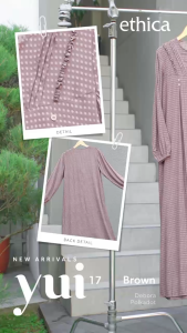 GAMIS BY ETHICA YUI 17 TERBARU 2025 DRESS KEKINIAN DAILY CASUAL KULIAH PREMIUM TERMURAH