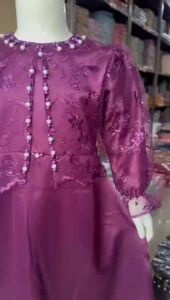 Gamis Nagita Kids Dress Brokat: Pakaian Anak Perempuan Mewah