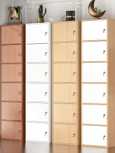 Lockable Bookshelf Storage Cabinet