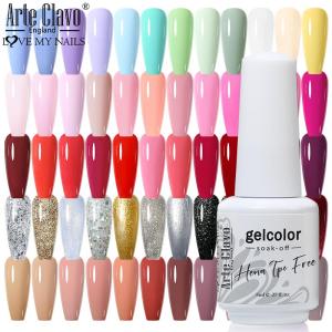 Arte Clavo HEMA TPO FREE 8ml White bottle 180 Colors Series Semi-permanent Gel Nail Polish UV Varnishes Nail Design Gel Hybrid