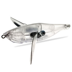 New 11.5cm/30g Bird Imitation Lure Surface Crawling Bass Fishing Artificial Bait Transparent Body Lure for Outdoor Camping Travel