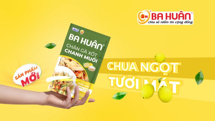 COMBO ƯU ĐÃI - Combo 10 gói  Chân gà xốt chanh muối và Xốt Thái  Ba Huân - Gói 100g  - Chua thanh giòn dai - Ăn vặt vui vẻ