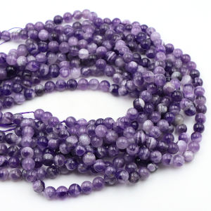 Natural Dark Purple Dream Amethysts Beads Loose Spacer 2mm 3mm 4mm 6mm 8mm10mm Stone For Jewelry Making Diy Bracelet Accessory