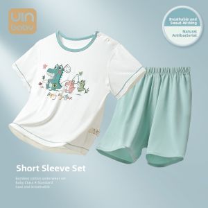 UIN BABY | Summer Lightweight Ice Silk Long Sleeve Set for Boys and Girls