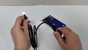 HD 1200P กล้องงู 7 มม.6 LED Endoscope กันน้ำ Borescope กล้องตรวจสอบสำหรับโทรศัพท์ Android PC Typec-C
