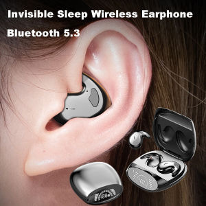 Kebidumei | Sleep Invisible Earbuds Tiny Mini Headphones Hidden Noise Cancelling TWS Wireless Headsets Sports Stereo Bluetooth 5.3 Earphone