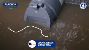 Tutup Pipa PVC Paralon Saluran Air Anti Banjir Cegah Air Masuk Kembali Ke Saluran Air Ukuran 4 Inchi