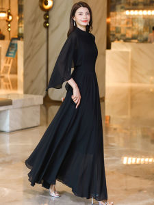 Cape Long Skirt Dress Large Swing over the Knee Long Skirt Beach Vacation Womens Chiffon Beach Skirt Waist Slimming