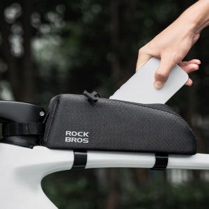 Bicycle Bag Waterproof Cycling Top Front Tube Frame Bag Large Capacity MTB Road Bicycle Pannier Black Bike Accessories