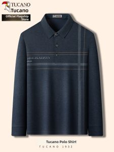TUCANO | Business and Casual Middle-aged Mens Long Sleeve Polo Shirt