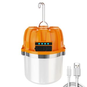 Đèn Lồng Treo LED Có Thể Sạc Lại Trang Trí Giáng Sinh Có Hiển Thị Nguồn Điện Đèn Cắm Trại Ngoài Trời Khẩn Cấp Cho Vườn Lều Sân Hiên