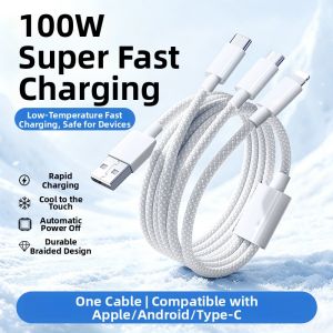 Bosie | 3-in-1 Fast Charging Multi-function Data Cable Adapter 120W
