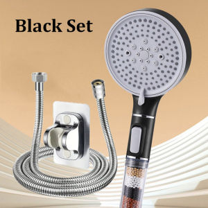 Filter Spray Five-speed Booster Large Panel Shower Head Home Shower Bath Handheld Shower Head Plus Hose Set