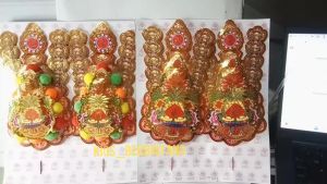 Kim Hua Kim Fa Hiasan Altar Sembahyang 1 Set Isi 2 Pcs