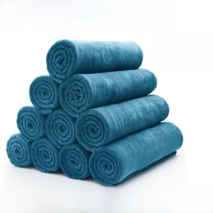 ผ้าขนหนูซับน้ำสำหรับตัดผม ผ้าขนหนูแห้งแบบนุ่มไม่มีขนหลุดล่วงหน้า ผ้าขนหนูสำหรับทำผมในห้องเสริมสวย ผ้าขนหนูสำหรับห้องนวดเพื่อสุขภาพที่ดี