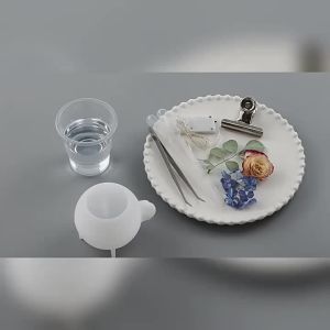 Bộ Khuôn Làm Quả Cầu Bằng Nhựa Epoxy Pha Lê DIY Nhiều Kích Cỡ Có Lỗ Kèm Giá Treo Đồ Thủ Công Trang Trí Để Bàn Làm Bằng Khuôn Silicon