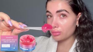 Kem Dưỡng Da Collagen 100g Dưỡng Ẩm Sâu Tăng Độ Đàn Hồi Da Làm Mờ Nếp Nhăn Làm Sáng Da Làm Mềm Mịn Da Chăm Sóc Da Mặt Cho Nam Và Nữ