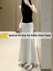 ZIYAN | Ice Silk Satin Mini High Waist Skirt XS