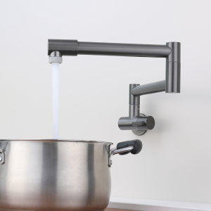 AZOS | Extendable Foldable Stainless Steel Kitchen Faucet Single Cold