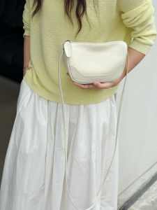 SIFULUN | Genuine Leather Small Crossbody Bag Semi-Circle