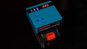 [Original 24 hours delivery] 120W Cordless Power Inverter DC 18V To AC 220V For Home Application Inverter Adapter Power Supply Inverter For Makita 18V Battery