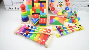 Educational Toys For Kids 10 Style Wooden Shape Puzzle Color Geometric Board Jigsaw Blocks Best Gift Wooden Toys  #SL