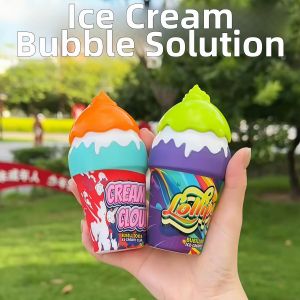 YOULE | No Spill Ice Cream Bubble Bottle Childrens Outdoor Bubble Toy