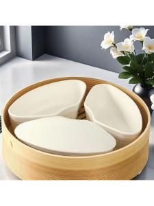 Bát Hấp Gốm Dùng Để Ăn An Toàn Với Nắp Cho Thực Phẩm Trẻ Em Trứng Bánh Flan