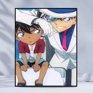 Bandai | Detective Conan Anime Characters Oil Painting By Numbers Modern Wall Decor for Living Room Bedroom Perfect Gift No Frame